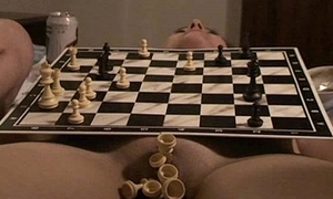 chess match at bottom scant balance up