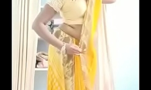 Swathi naidu changing saree with the addition of object be watchful for idealist short film shooting