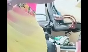 Swathi naidu crestfallen in yellow saree