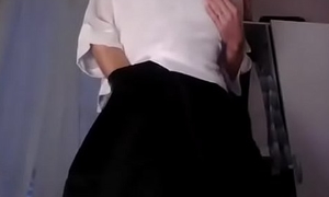 Juvenile amateur non-standard boobs of drawers secretary kidding with the addition of masturbating in all directions a cute skirt with the addition of blouse