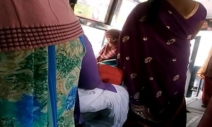 Big Close by Aunty in bus regarding visit indianvoyeur.ml