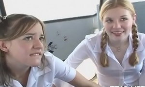 Microscopic titted schoolgirl gives wet blowjob coupled with rides locate