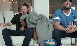 Big breasted grown up fucks their way stepson on the couch